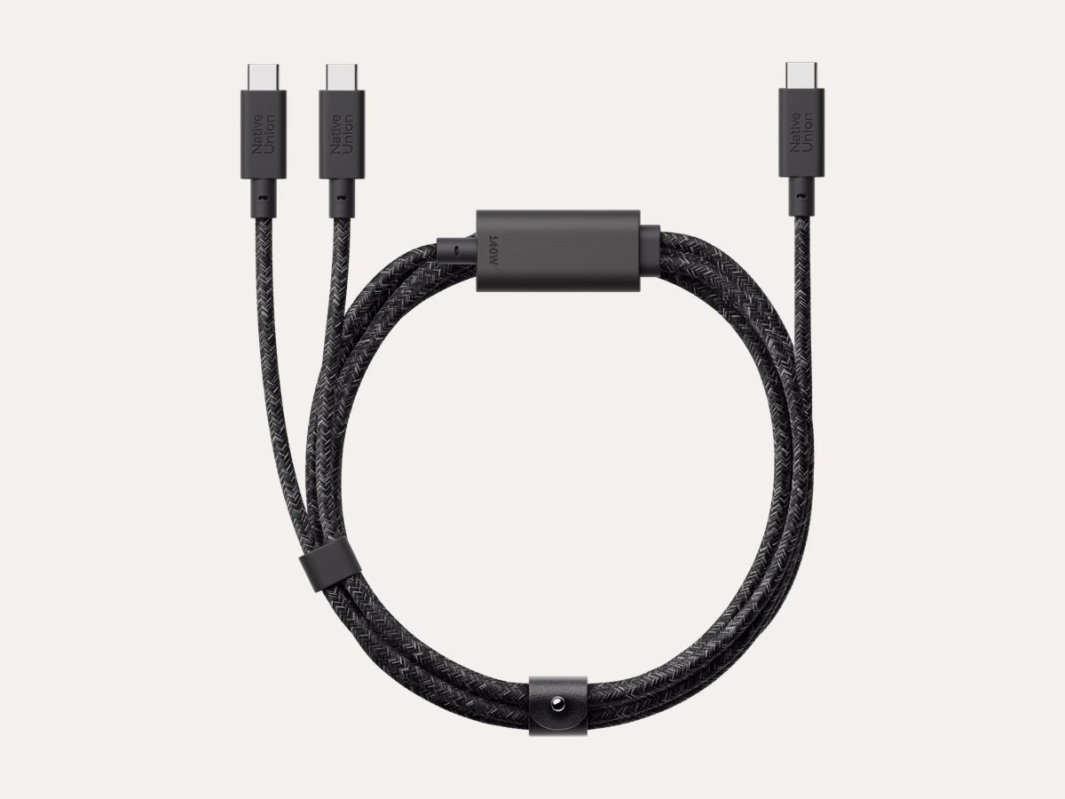 Native Union Belt Cable 2-in-1 USB-C in black